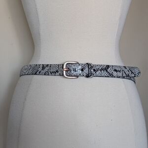 Chico's Snakeskin Leather Belt